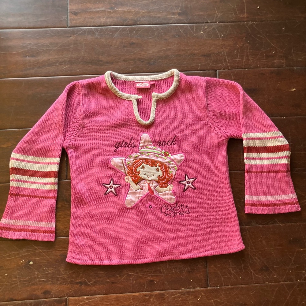 Y2K 2008 Strawberry Shortcake Girls Rock Sweater